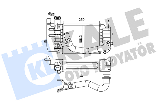 Toyota Auris Intercooler 2007-2012 Toyota Auris Intercooler 2007-2012